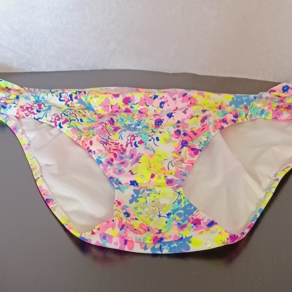Victoria's Secret NWOT 2pc abstract Floral Bikini top Ana d bottom Never Used - Picture 12 of 12